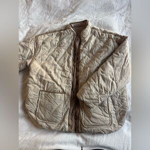 Quilted Reversible Beige Jacket